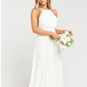 Amanda Maxi Dress - Show Me Your MuMu - Wedding Cake Chiffon